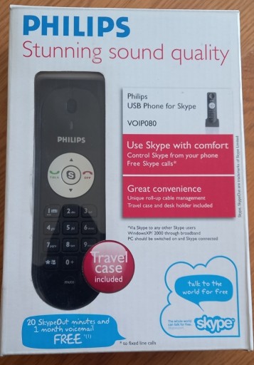 Zdjęcie oferty: telefon USB,  Philips VOIP080 (skype)