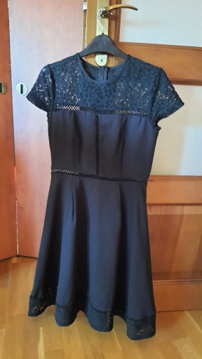 Zdjęcie oferty: NLY EVE sukienka czarna z koronką rozmiar 36 S 