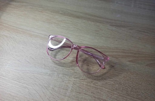 Zdjęcie oferty: okulary zerówki różowa oprawa