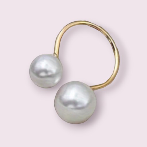 Zdjęcie oferty: Pierścionek regulowany perły asymetryczny 