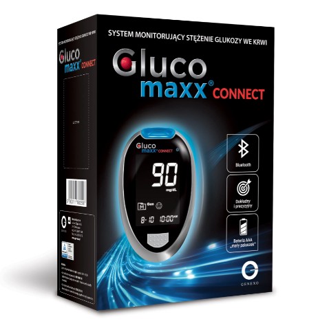 Zdjęcie oferty: Glukometr Genexo Glucomaxx Connect + paski testowe