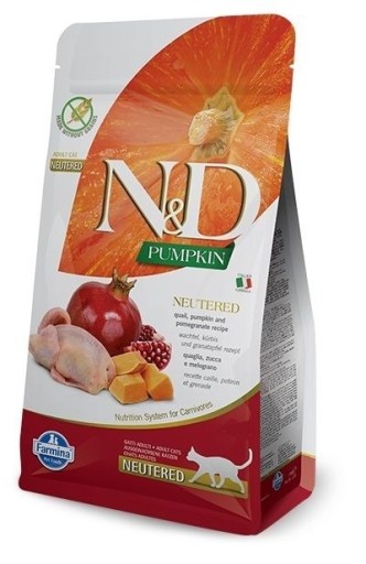 Zdjęcie oferty: N&D PUMPKIN Neutered CAT QUAIL&Pomegranate waga