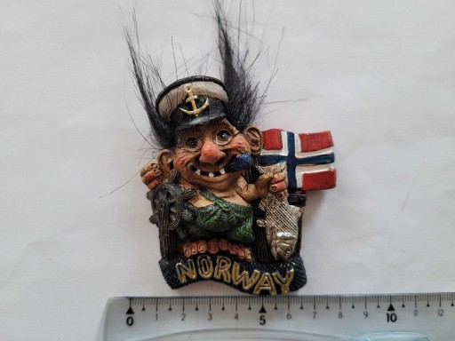 Zdjęcie oferty: Magnes na lodówkę - 377a. TROLL Norwegia KAPITAN 