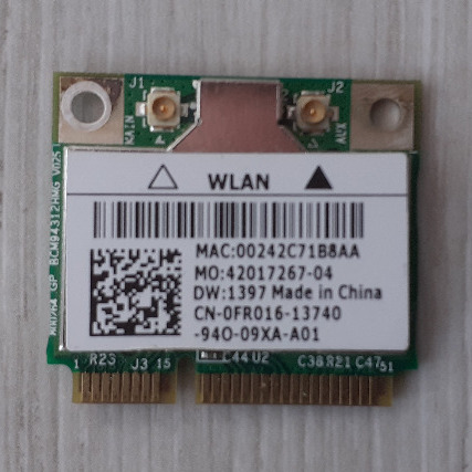 Zdjęcie oferty: karta Wi-Fi Broadcom BCM94312HMG 802.11 b/g DW1397