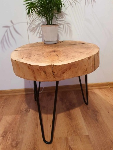 Zdjęcie oferty: Stolik kawowy loft Plaster drewna Dąb  57x55x49 cm