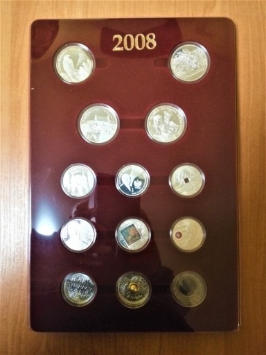 Zdjęcie oferty: Zestaw monet kolekcjonerskich z 2008 roku.