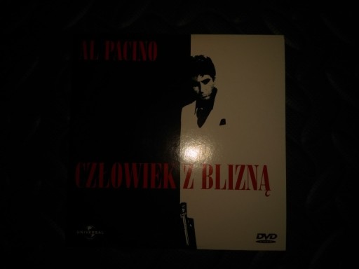 Zdjęcie oferty: "CZŁOWIEK Z BLIZNĄ"-DVD - OKAZJA!!