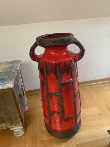 Zdjęcie oferty: Unikatowy wazon intensywna czerwień JEDYNY TAKI !