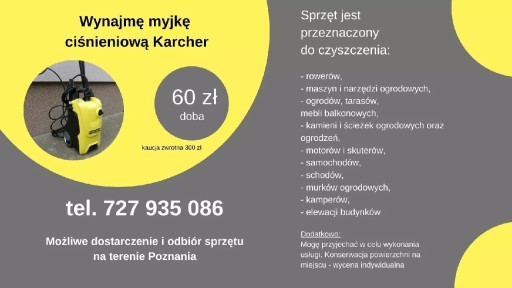 Zdjęcie oferty: Karcher - wynajem na 24h.