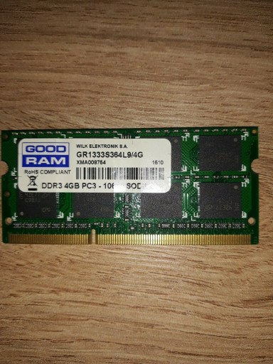 Zdjęcie oferty: Goodram DDR3 4GB GR1333S364L9/4G