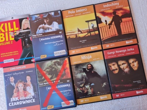 Zdjęcie oferty: Filmy DVD Pulp Fiction Kill Bill Misja kinoteka 