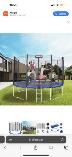 Zdjęcie oferty: Osłona na sprężyny + siatka - trampolina 360 cm