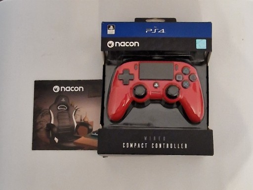 Zdjęcie oferty: Kontroler BIGBEN Nacon Compact Czerwony (PS4)