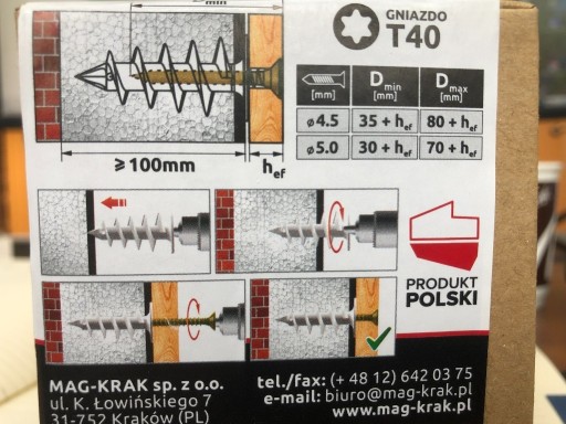 Zdjęcie oferty: PFI-90 Kołek do mocowania w izolacji,  kpl. 25 szt