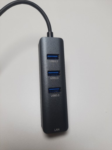 Zdjęcie oferty: Adapter HUB USB-C Ethernet Gigabit RJ45 3x USB 3.0