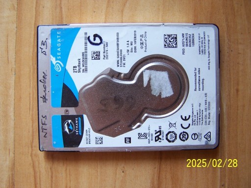 Zdjęcie oferty: Dysk 2,5" Seagate SkyHawk 2TB SATA