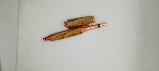 Zdjęcie oferty: Pióro wieczne handmade drewno stabilizowane olcha 