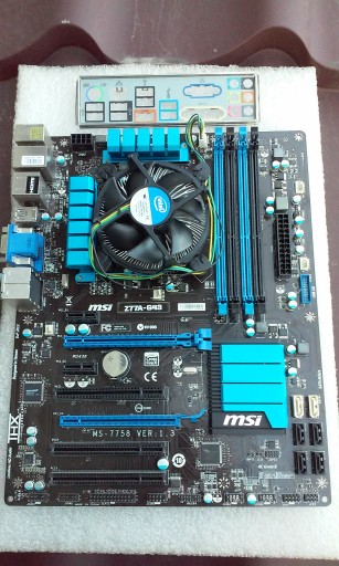 Zdjęcie oferty: plyta glowna MSI Z77A-G43 ddr3+GRATIS procesor intel chlodzenie LGA1155 
