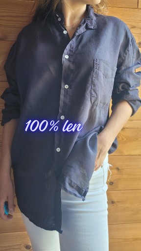 Zdjęcie oferty: Luźna ovwersizowa lniana koszula 100% len M-XL