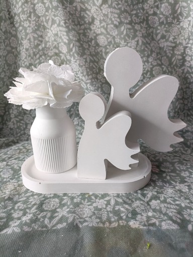 Zdjęcie oferty: Podstawka wazon wazonik duży anioł ozdoba figurka