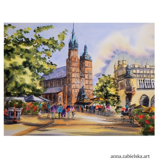 Zdjęcie oferty: Pejzaż miejski ( nr 37) 24x33 cm z certyfikatem 