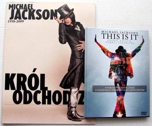 Zdjęcie oferty: MICHAEL JACKSON 1958-2009 KRÓL ODCHODZI+THIS IS IT