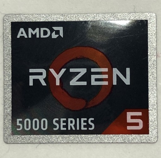 Zdjęcie oferty: Naklejka AMD Ryzen 5 generacja 5