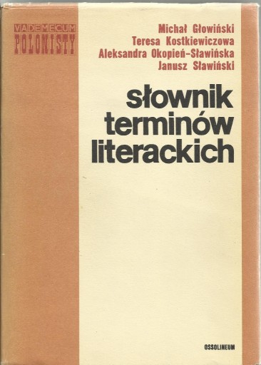 Zdjęcie oferty: Słownik terminów literackich Głowiński i in.