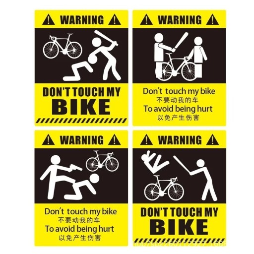 Zdjęcie oferty: Naklejka ostrzegawcza na Rower Nie dotykaj... !!! 