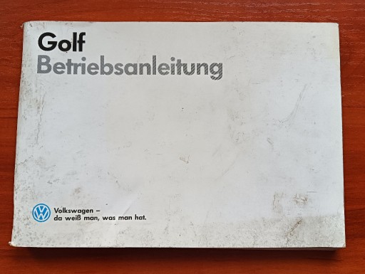 Zdjęcie oferty: Oryginalna instrukcja obsługi samochodu VW Golf