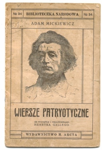 Wiersze patryotyczne Adam Mickiewicz 1917 r | Kluczbork | Kup teraz na ...