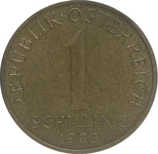 Zdjęcie oferty: Austria 1 schilling 1988, KM#2886