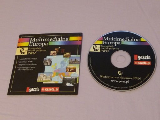 Zdjęcie oferty: CD-ROM Multimedialna Europa przewodnik PWN mapy 