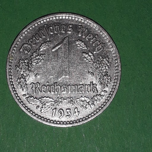 Zdjęcie oferty: Niemcy 1 Reichsmark 1934 A