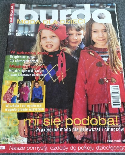Zdjęcie oferty: BURDA Moda dla dzieci roz.62-146 wyd. 2/2004