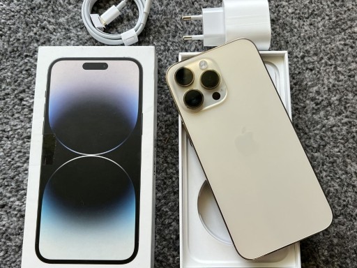 Zdjęcie oferty: iPhone 14 Pro Max 128GB GOLD ZŁOTY Bat98% FV23%