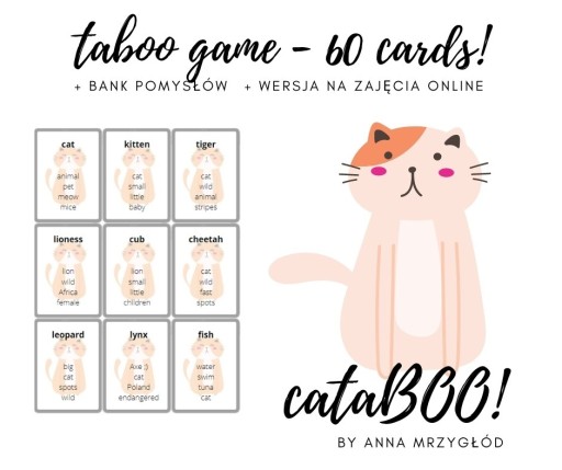 Zdjęcie oferty: cataBOO! - taboo - gra angielski świat przyrody