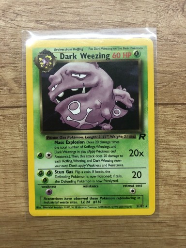 Zdjęcie oferty: Karta Pokemon Dark Weezing 31/82 Team Rocket