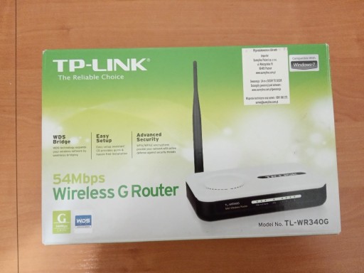 Zdjęcie oferty: Router TP-Link TL-WR340G (uszkodzony)