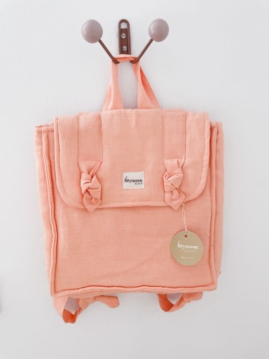 Zdjęcie oferty: Lniany plecak dla dziecka, dziewczynki, +7 lat