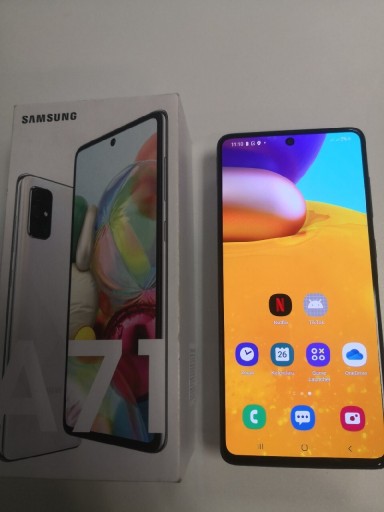 Zdjęcie oferty: Samsung Galaxy A71, 6Gb/128,komplet,szybka bez rys