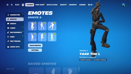 Zdjęcie oferty: KONTO FORTNITE 36 SKINY | TAKE THE L | FA