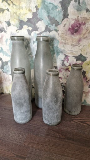 Zdjęcie oferty: VOX  SZklana butelka dekoracyjna wazon 5 sztuk 39, 26 cm