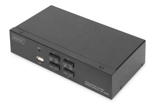 Zdjęcie oferty: DIGITUS Przełącznik KVM, 4 porty, 4K, HDMI