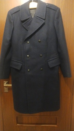 Zdjęcie oferty: Wełniany płaszcz zimowy granatowy straż pożarna 