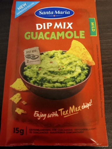 Zdjęcie oferty: 8x15g SANTA MARIA GUACAMOLE DIP ŁAGODNY