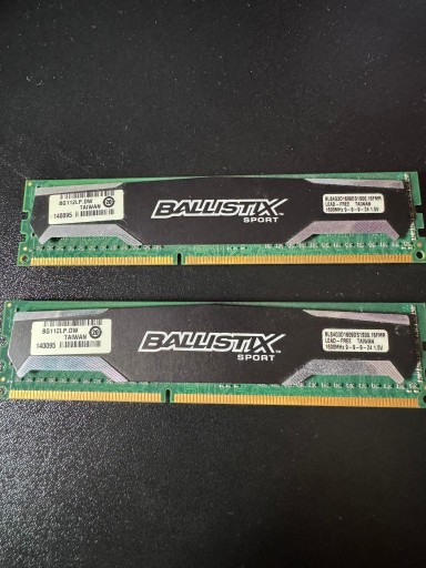 Zdjęcie oferty: Pamięć Ballistix Sport, DDR3, 8 GB, 1600MHz, CL9