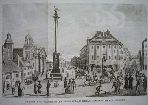 Zdjęcie oferty: 1831 duży ORYGINAŁ POLSKA WARSZAWA PLAC ZAMKOWY