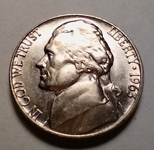 Zdjęcie oferty: 5 centów 1963 USA