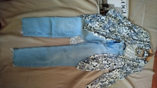 Zdjęcie oferty: Koszula Carry i spodnie rurki Bershka plus korale 